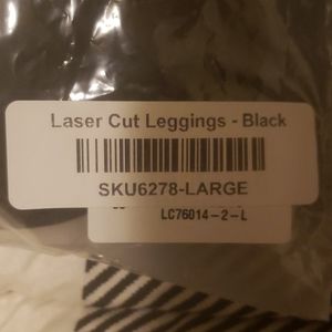 Laser cut legging (black)